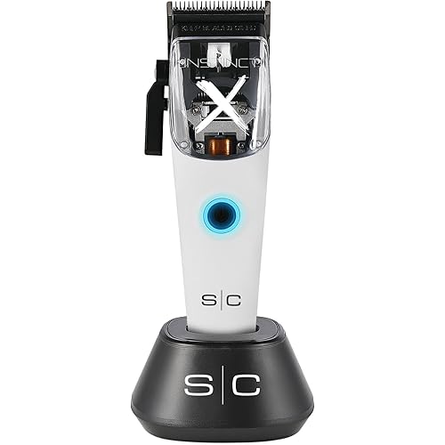 Stylecraft Instinct Professional IN2 Vector Motor Cordless Hair Clipper with Intuitive Torque Control, 3 Modular Lids