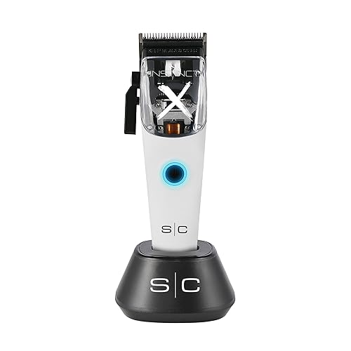 Stylecraft Instinct Professional IN2 Vector Motor Cordless Hair Clipper with Intuitive Torque Control, 3 Modular Lids