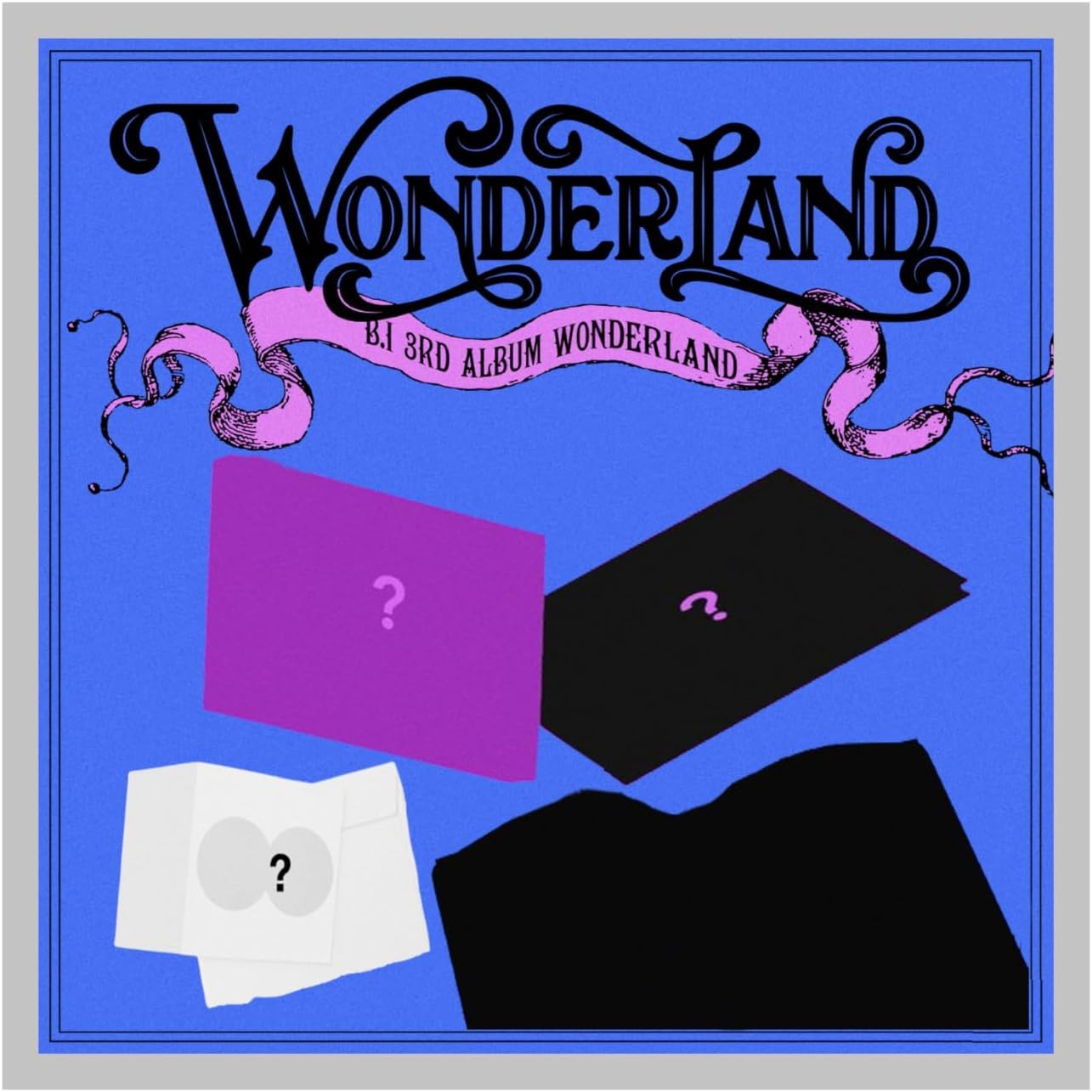 B.I WONDERLAND 3rd Album with Tracking Sealed (Full Set-2Fairy tale+PopupBook+MagicCard) + Extra photocards