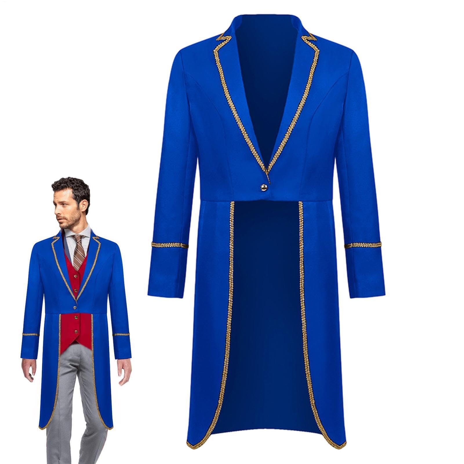 Chaqueta Steampunk para hombre, disfraz gótico de Halloween con ribete