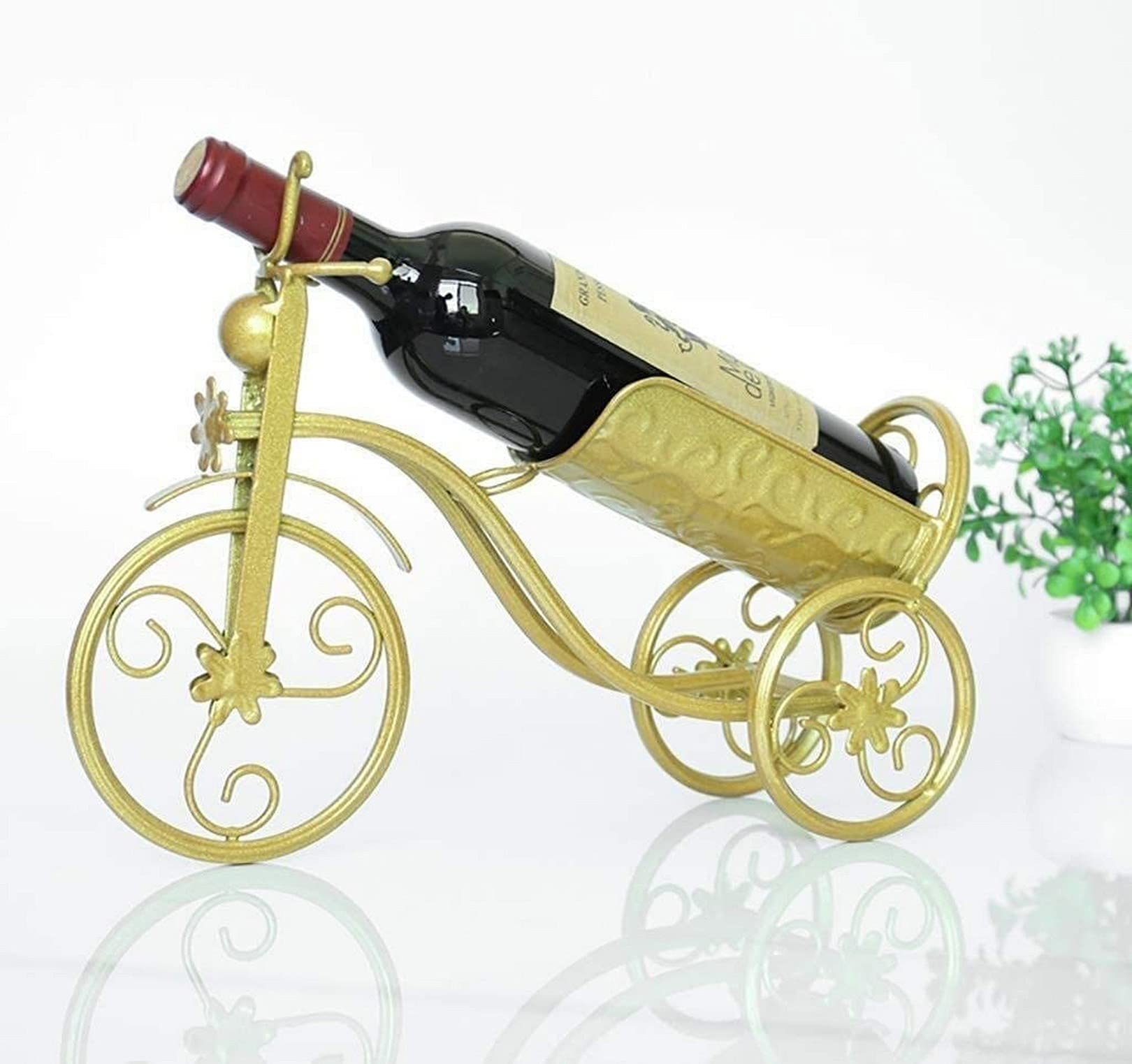 Casier à vin suspendu gold d'une décoration créative et haut de gamme