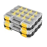 AIDY-PRO Tools Box Organizer Double Side 34 Compartments Hardware Organizers with Removable Plastic Dividers for Screws Nuts Nails