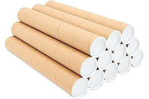 Secure and Durable 12-Pack Poster Mailer Tubes: Protect Your Artwork in Transit