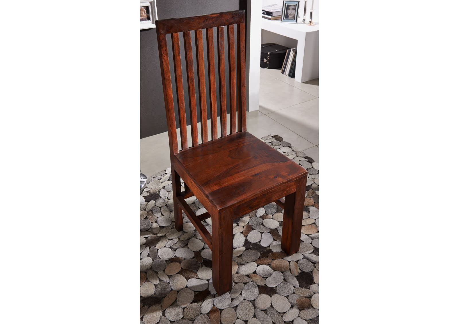 IN LEGNO MASSELLO Mobili acacia sedia schienale alto mobili in legno massello Nougat DELHI DESIGNER #26
