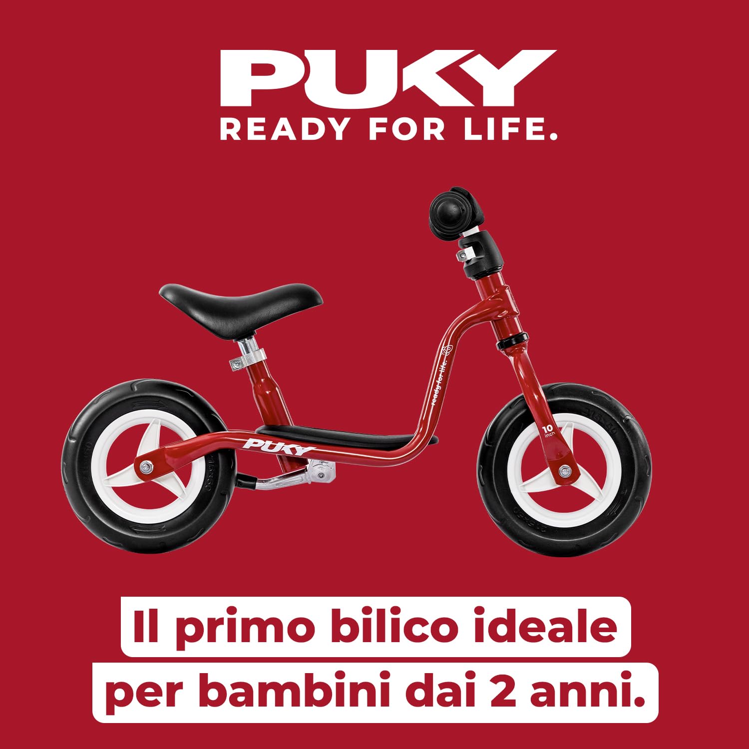 PUKY Draisienne di 2 Anni LR M Pigeon Cile Red