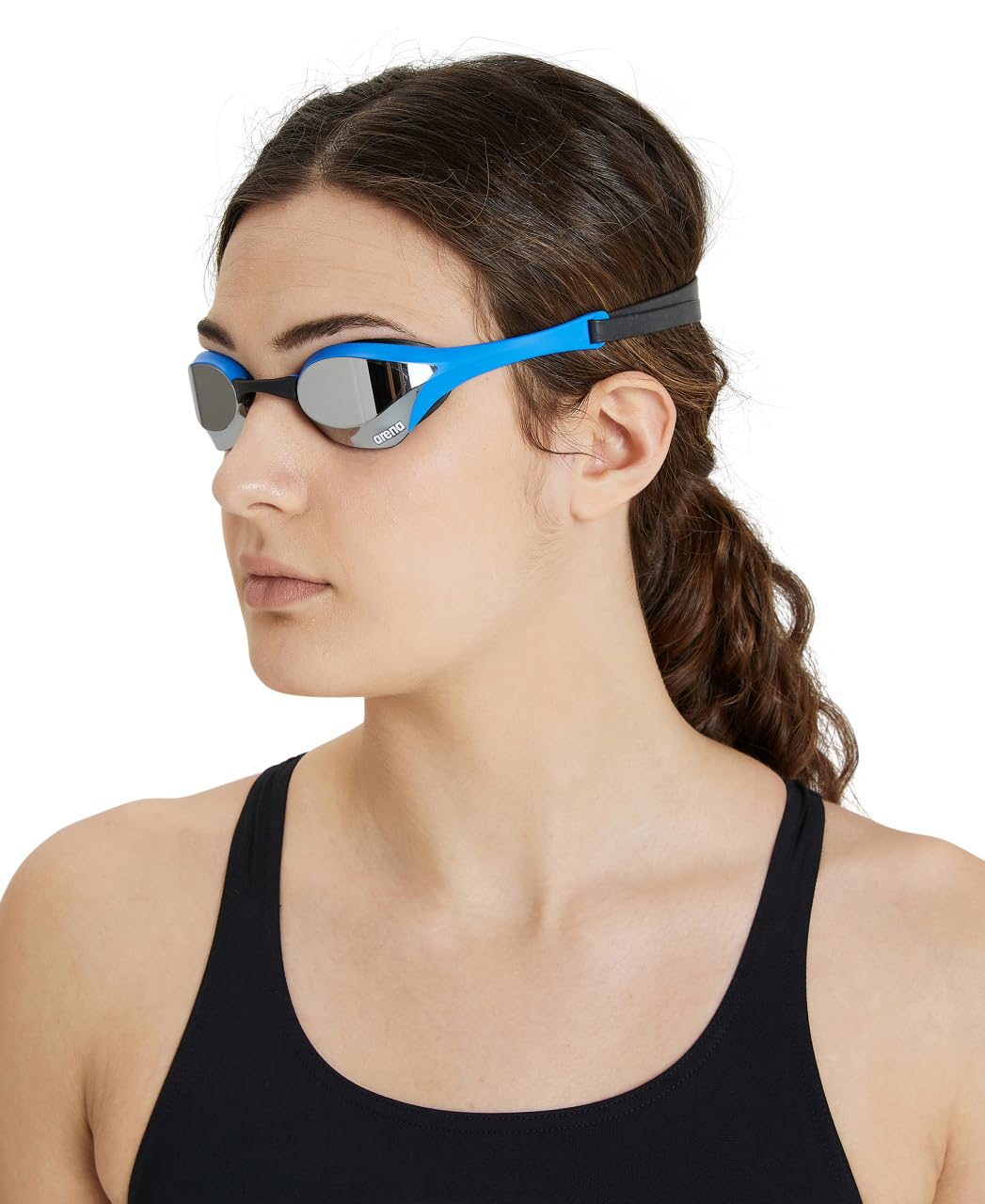arena Cobra Ultra Swipe Occhialini Nuoto da Gara Unisex Adulto, Occhialini Piscina con Lenti Curve, Anti-Appannamento, Protezione UV, 5 Ponti Nasali Intercambiabili