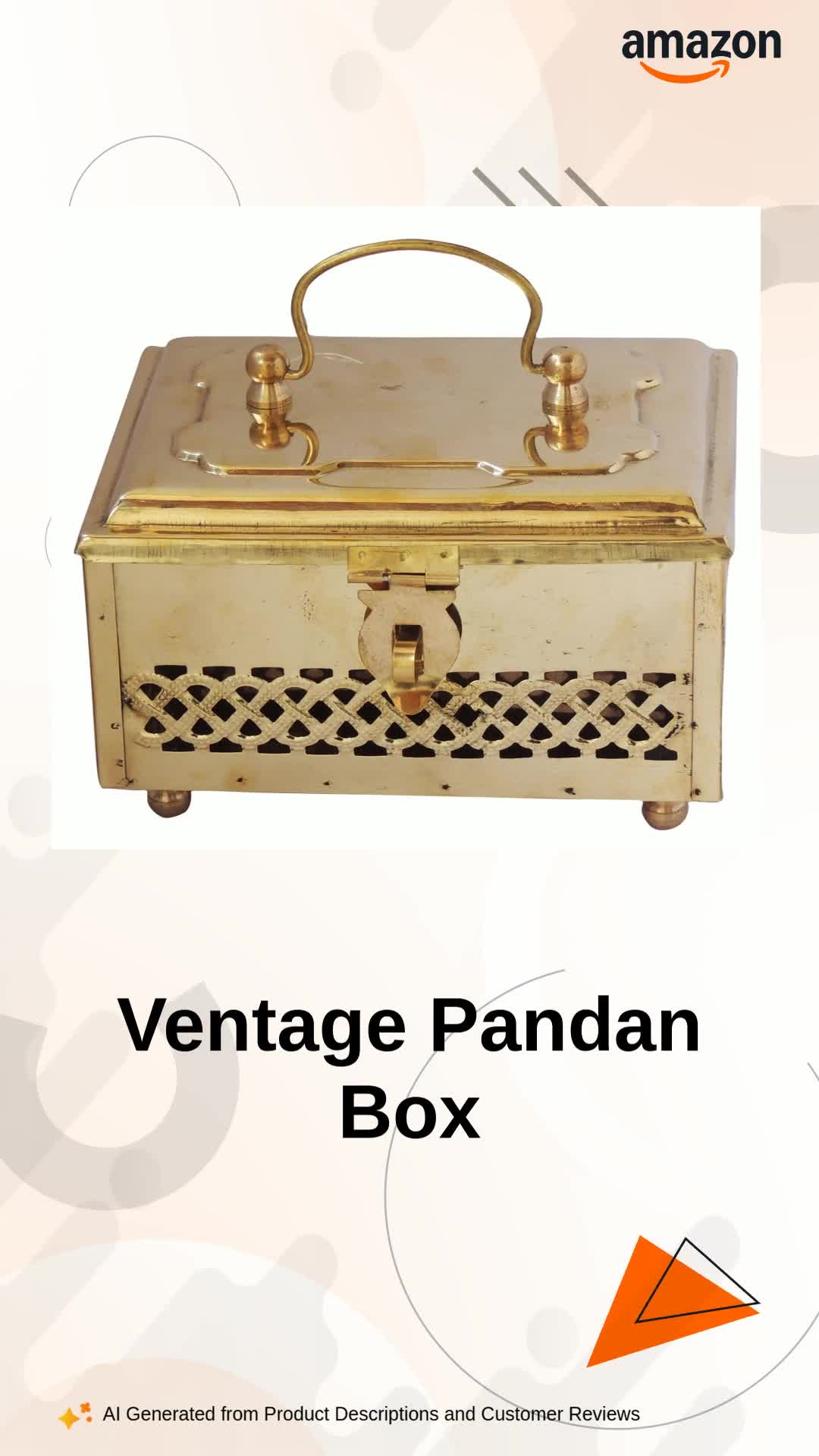 Buy Ventage Pandan Box (Vintage Indian Plain Brass Pandaan