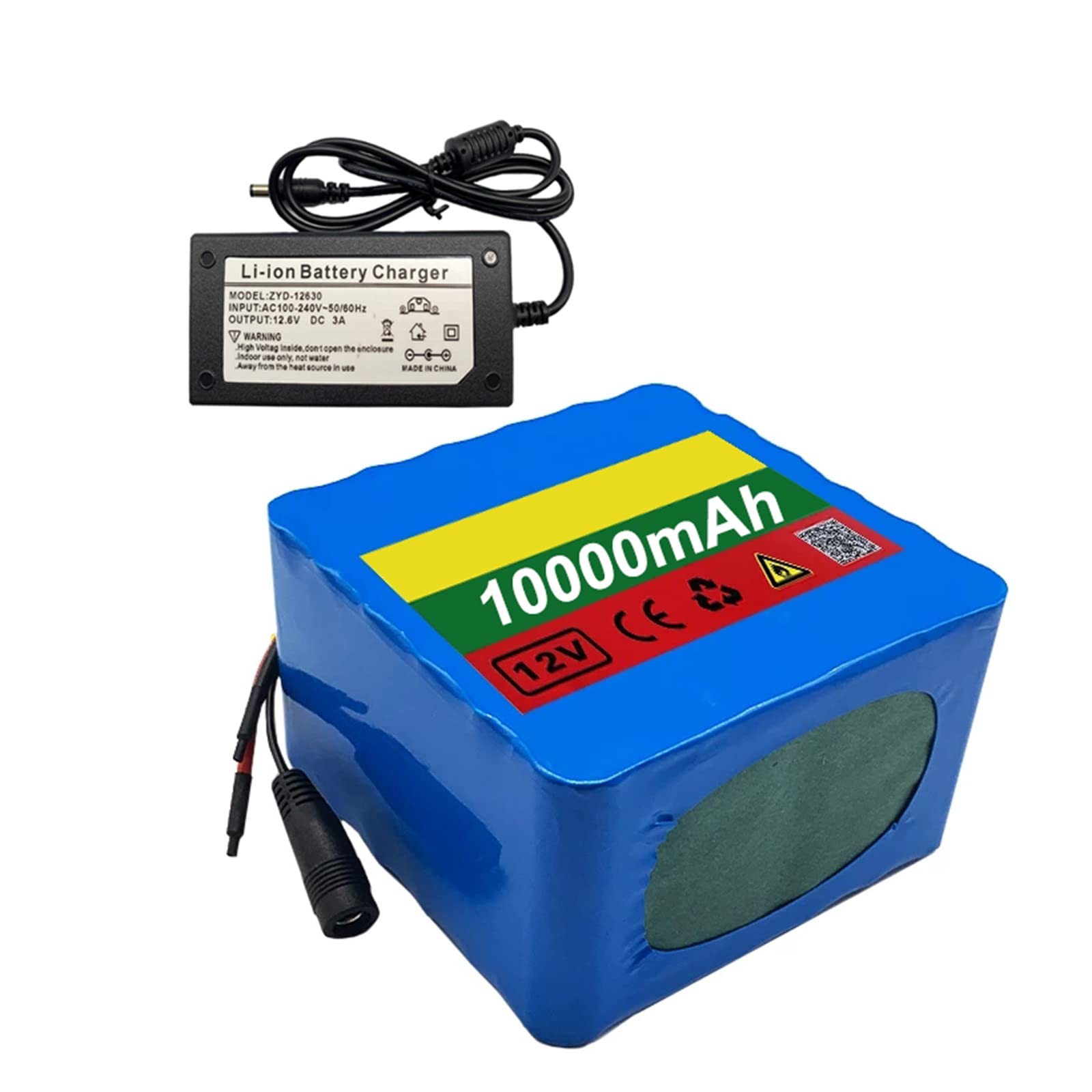 Pacote De Bateria De Lítio De 12V 10000mAh,Bateria Recarregável