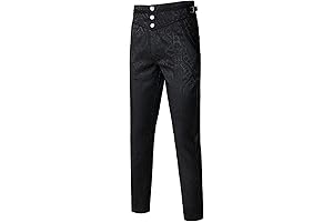 Ghost Band Costume: Gothic Victorian Steampunk Trousers for Men