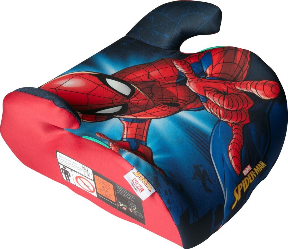 Siège Auto Pour Enfant Spiderman City Booster 125 à 150 Cm I-Size R129, Rehausseur De Voiture Avec Accoudoirs Ergonomiques, Système Universel Avec Ceinture De Voiture, Design Marvel Spiderman