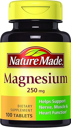 Nature Made 250mg 100comprimidos de magnesio paquete de 6 Nature Made 250mg 100comprimidos de magnesio paquete de 6