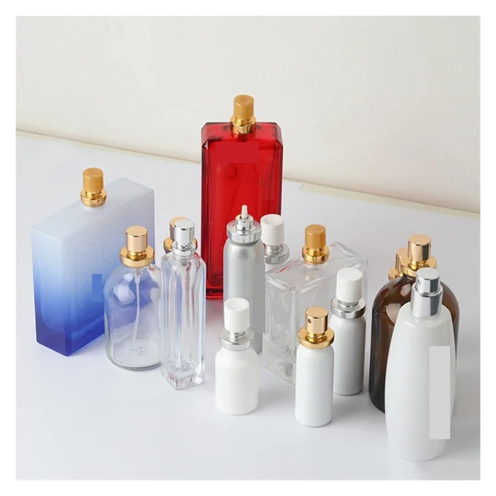 Macchina Tappatrice For Sigillatura Bottiglie For Profumo, Olio Essenziale, Pneumatica/manuale, Diametro Bottiglia 13/15/18 Mm, 20 Opzionale(SET 8)