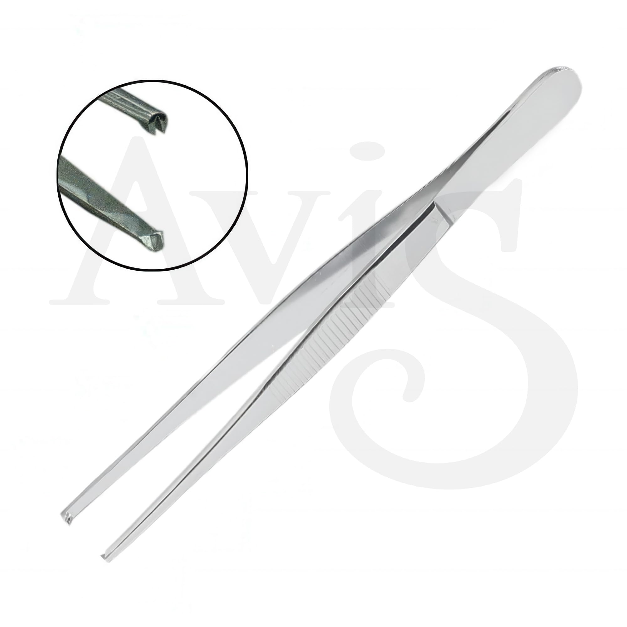 AVIS Grade Toothed Dissecting Forceps - Premium Stainless Steel Grade 410 Surgical Forceps with Fine Teeth for Precision Dissection in Medical, Dental, and Veterinary Procedures (6" Tooth) - Image 3 thumbnail