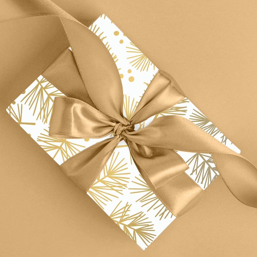 FSC große Große Rolle Geschenkpapier Tanne 70 cm x 200 m | 80 g/m² Weihnachtspapier | HUTNER