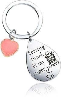 Lunch Lady Appreciation Gifts Cafeteria Manager Promotion Keychain Lunch Mom Gifts