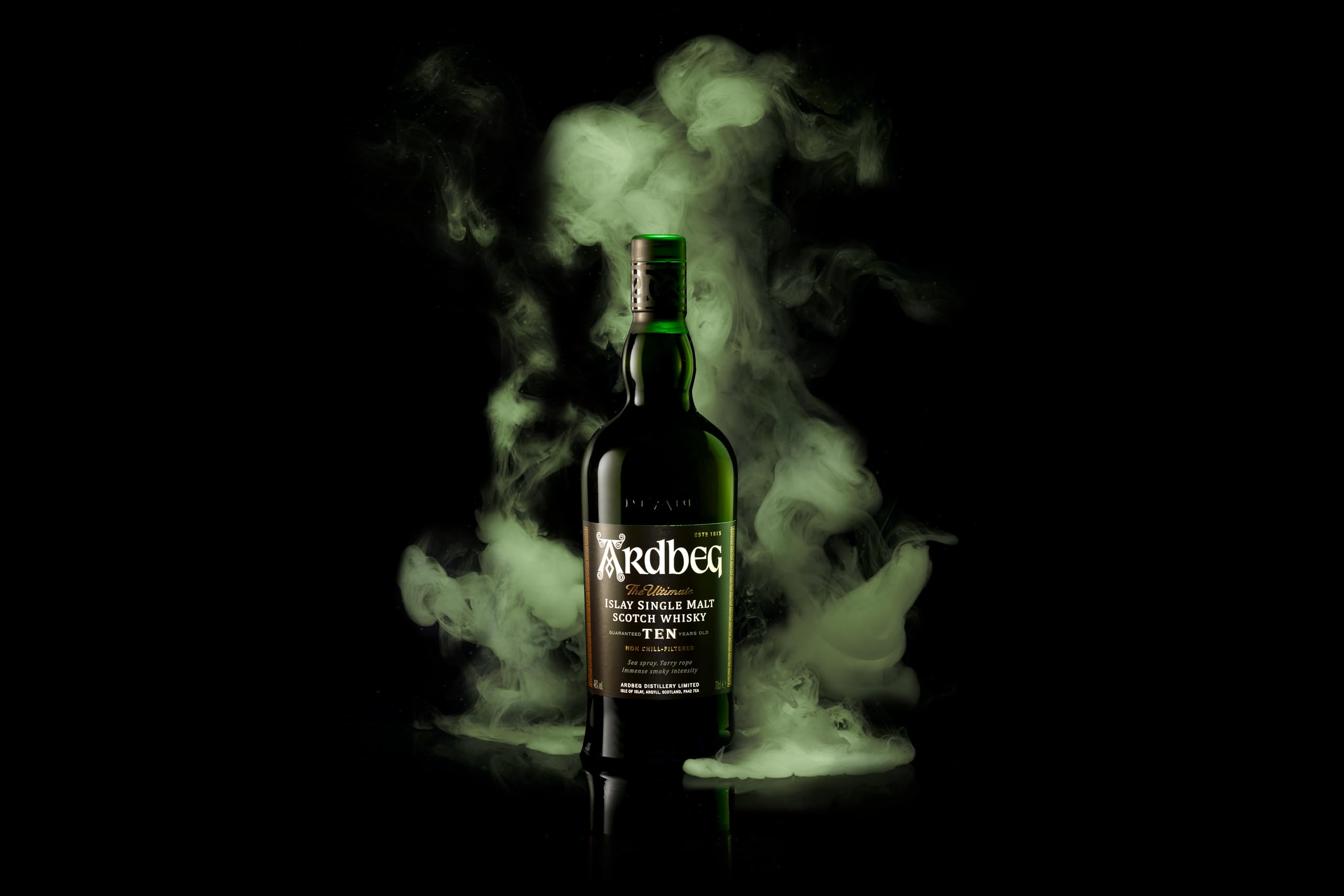 Ardbeg Ten 10 Year Old Whisky Single Malt 46% 70cl gift set with 2