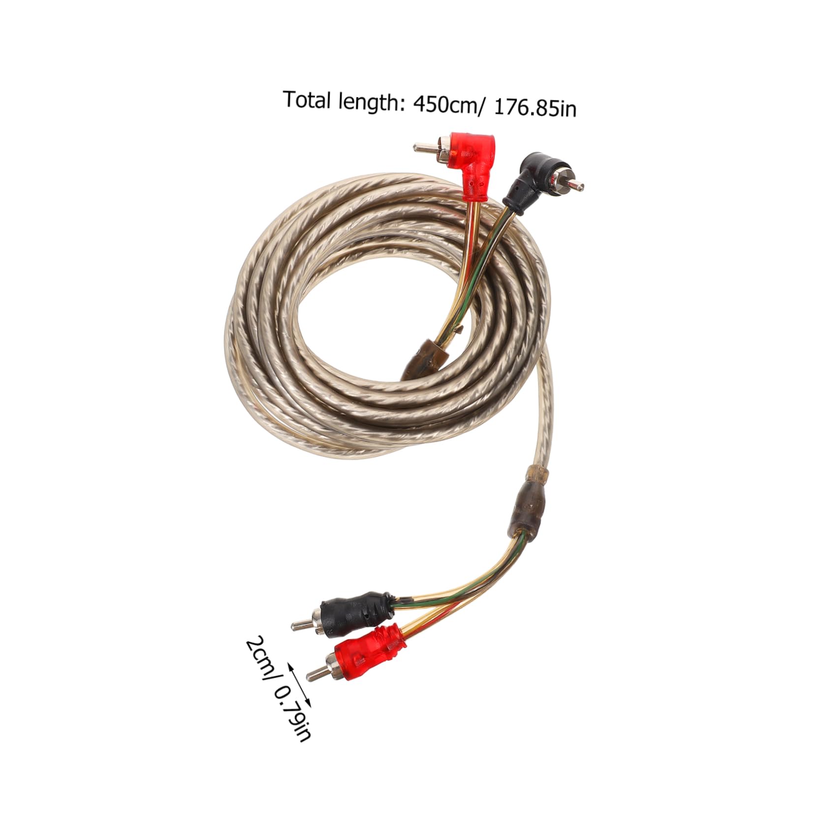 STOBAZA Car Audio Modification Essential 4.5m Stereo Speaker Wire to Power Amplifier Subwoofer Cable