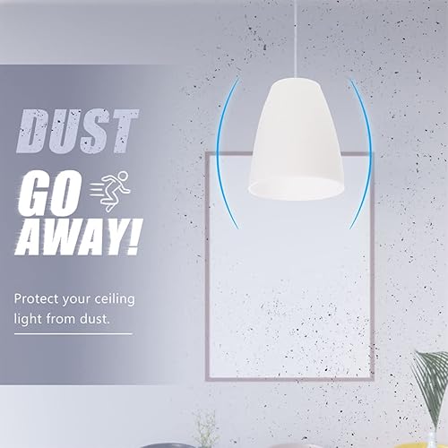 Miniatura 8 de Uonlytech Bombillas de globo Pantalla de lámpara pequeña 6 piezas Lámpara de plástico Lámpara de mesa Pantalla de herradura Pantalla de lámpara