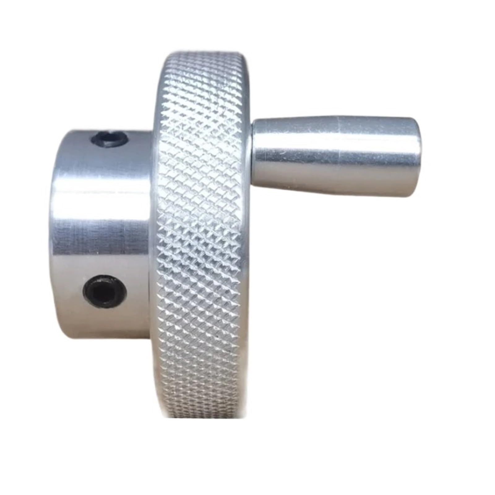 WUDCW 60mm 80mm Aluminum Alloy Machine Tool Handwheel Knurled Handle, Valve, Embossing Slide, Screw Rod, Hand Cranking Movable Handle(19mm,Wheel Diameter 80mm)