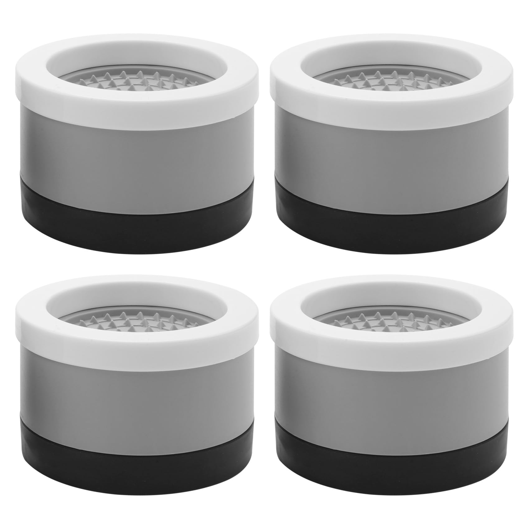 Qezodsx 4 Sets Heavy Duty Round Bed Lifts Risers Part Adjustable Height for Table Chairs Couch Cabinet Legs Sofa