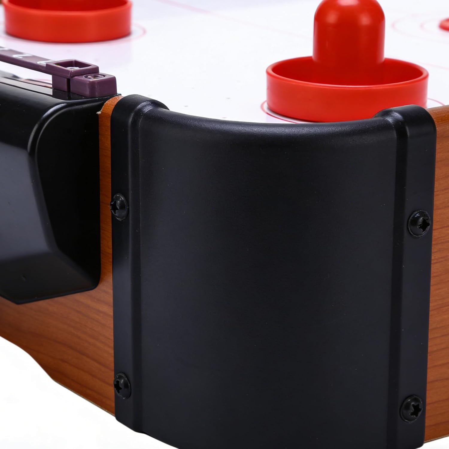 Air Hockey Table, Two Player Interactive Game, Wood Parent Child Toy, for MDF Material, Arcade Table with Pucks and Strikers, Kids Game Accessory, for Boys Girls Teens Men Women Birthday Party