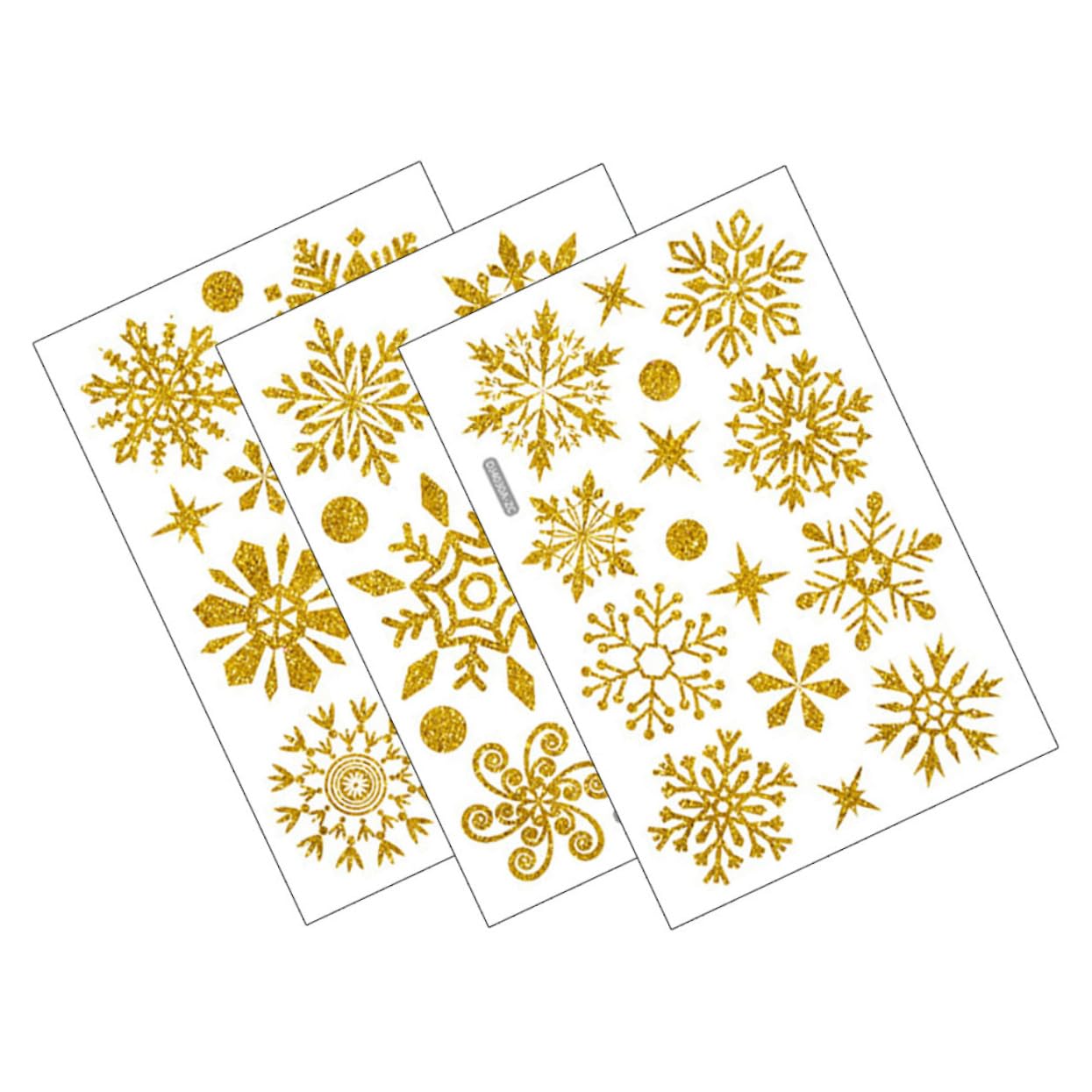 Cabilock 3 Set Adesivi Decorativi Per Finestre Natalizi Statici Vista Facili Da Installare Adatti Per Decorazioni Domestiche E Festive 6 Fogli*3