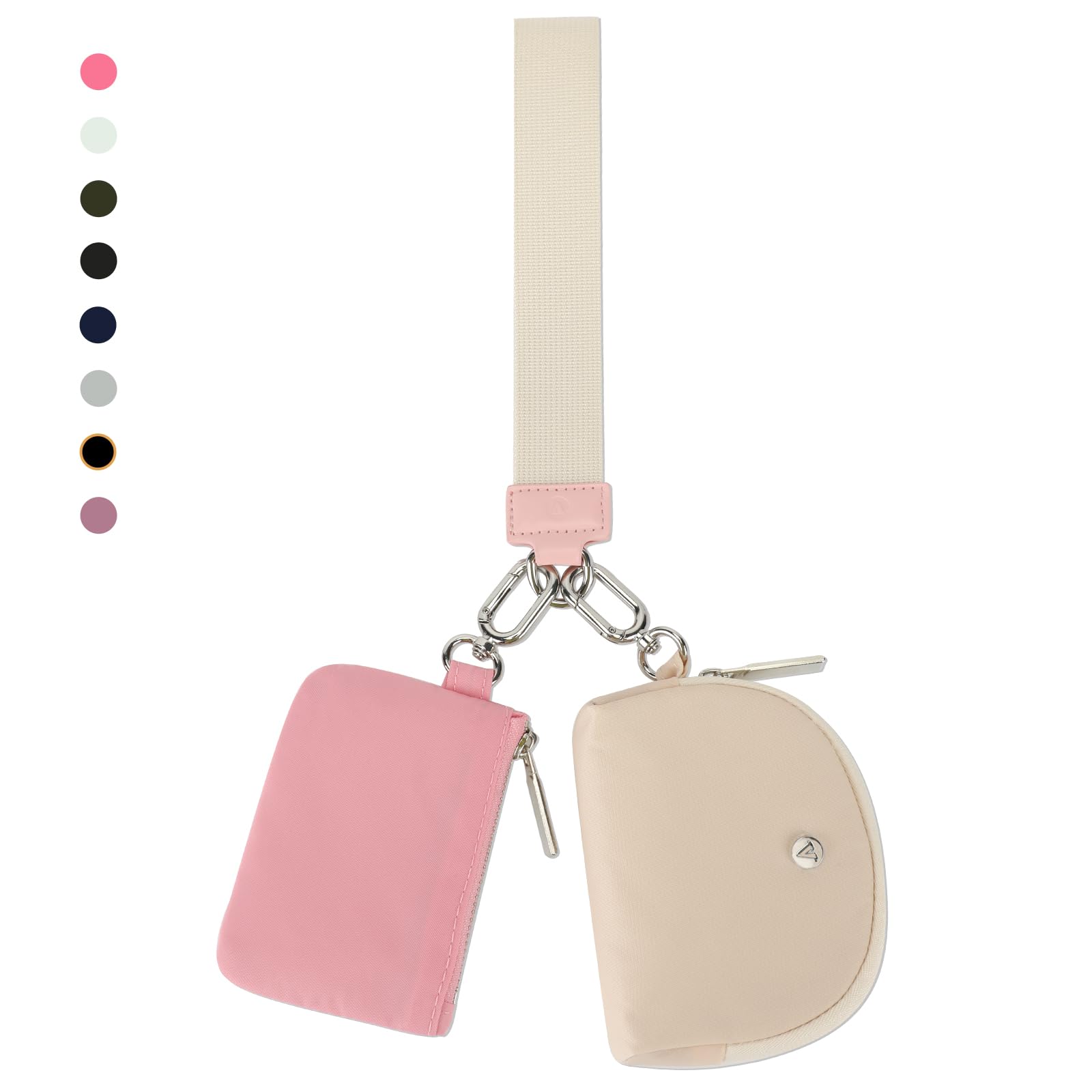 VUTUXAKeyChain Wallet Wristlet Wallets For Women Mini Zip Dual Pouch Wristlet