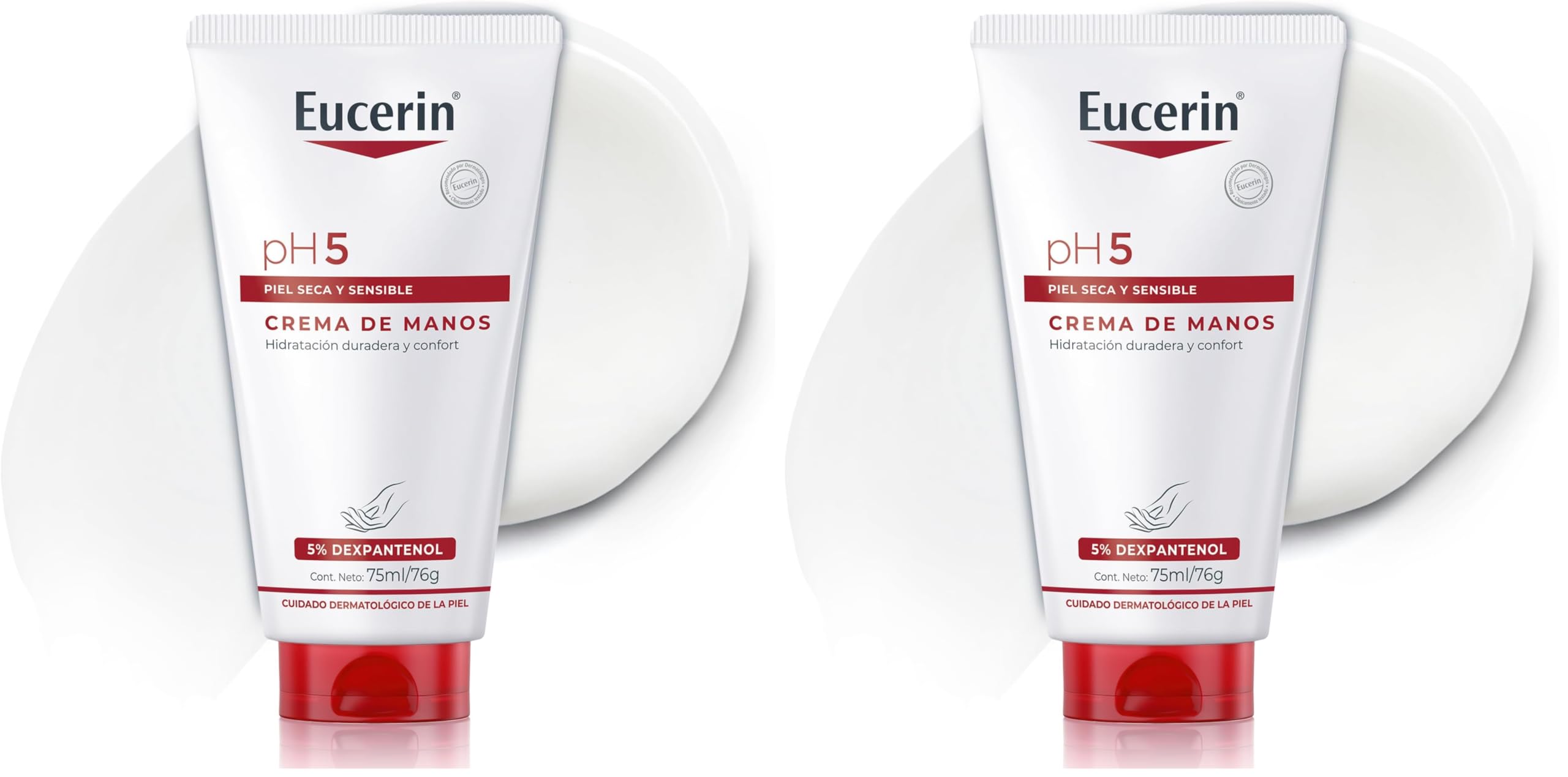 Eucerin pH5 Crema de manos (75 ml), crema hidratante reparadora para manos secas y agrietadas, hidratación duradera de rápida absorción, con Dexpantenol, para piel seca y sensible con descuento