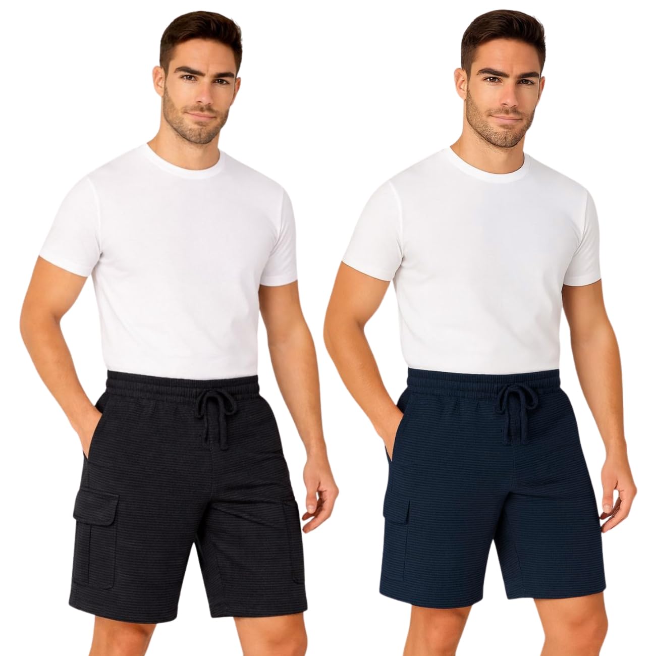 kart black Plus Sizes Men's Cotton Knee Length Shorts (XXL,3XL,4XL,5XL,6XL,7XL,8XL Shorts) | Gym Life Printed Shorts | Casual and Night Wear Mens Shorts-picture-14