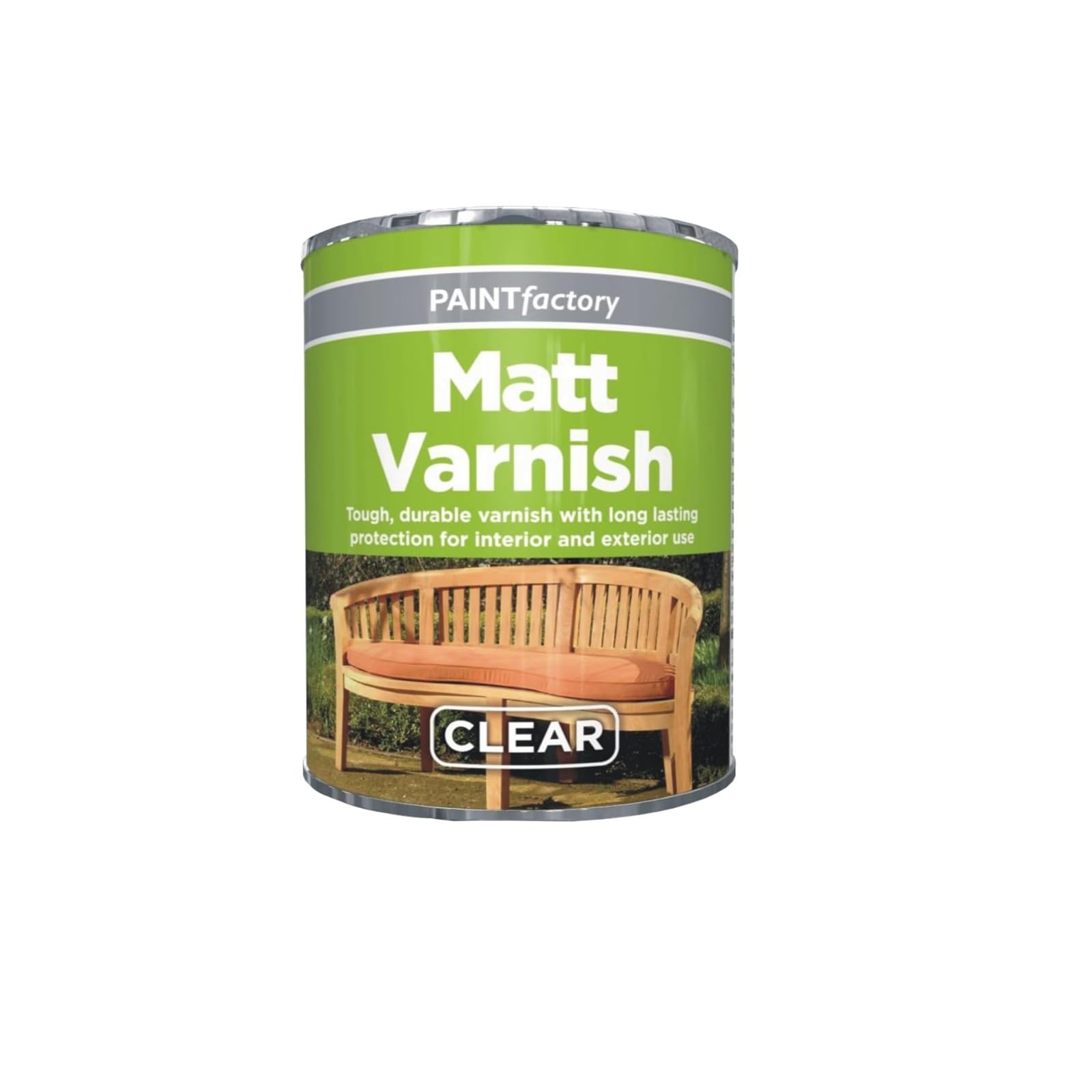 PNJB Clear Matt Varnish Tin Paint, Paint for Surfaces Like Wood, Metal & Concrete, Interior Exterior Protection,Long Lasting, Quick Drying,300ml (1PCS)