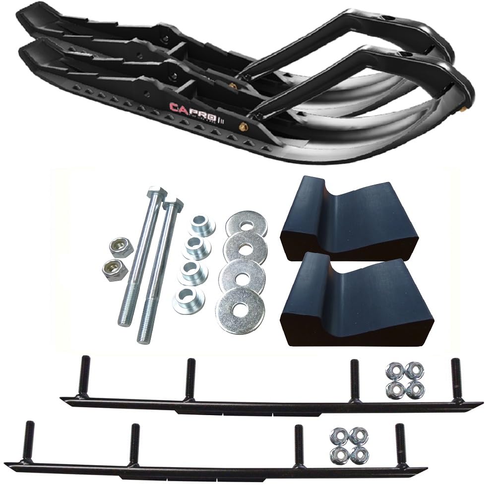 C&A Pro Black TMX Snowmobile Skis w/ 8