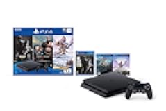 Newest Sony Playstation 4 PS4 1TB HDD Gaming Console Bundle with Three Games: The Last of Us, God of War, Horizon Zero Dawn, Included Wireless Controller (Renewed)