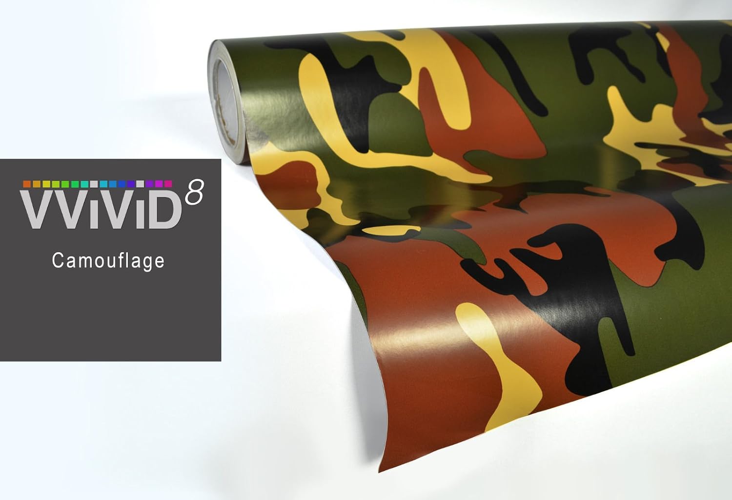 Woodland Camo Vinyl Car Boat Vehicle Wrap 2 Feet X 5 Feet Self Adhesive Stretch Conform Decal DIY