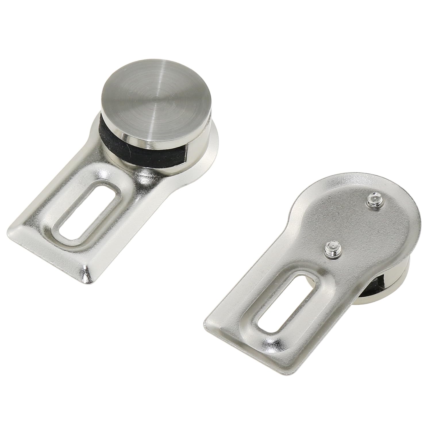 Metall-Spiegelhalter Clips – 4 Stück, Silber – Zum Sicheren Aufhängen Von Rahmenlosen Spiegeln
