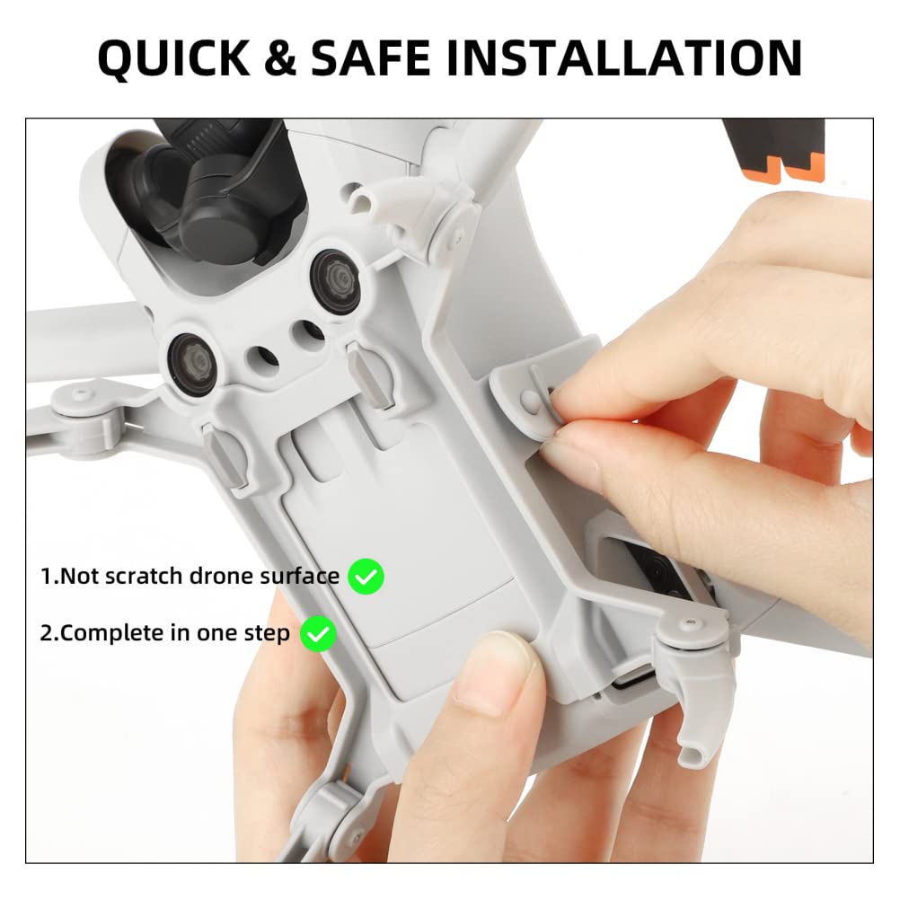 Mini 3 Pro, gambe di atterraggio compatibili con Mini 3 Pro, drone pieghevole, prolunga dell'altezza, piedini di atterraggio