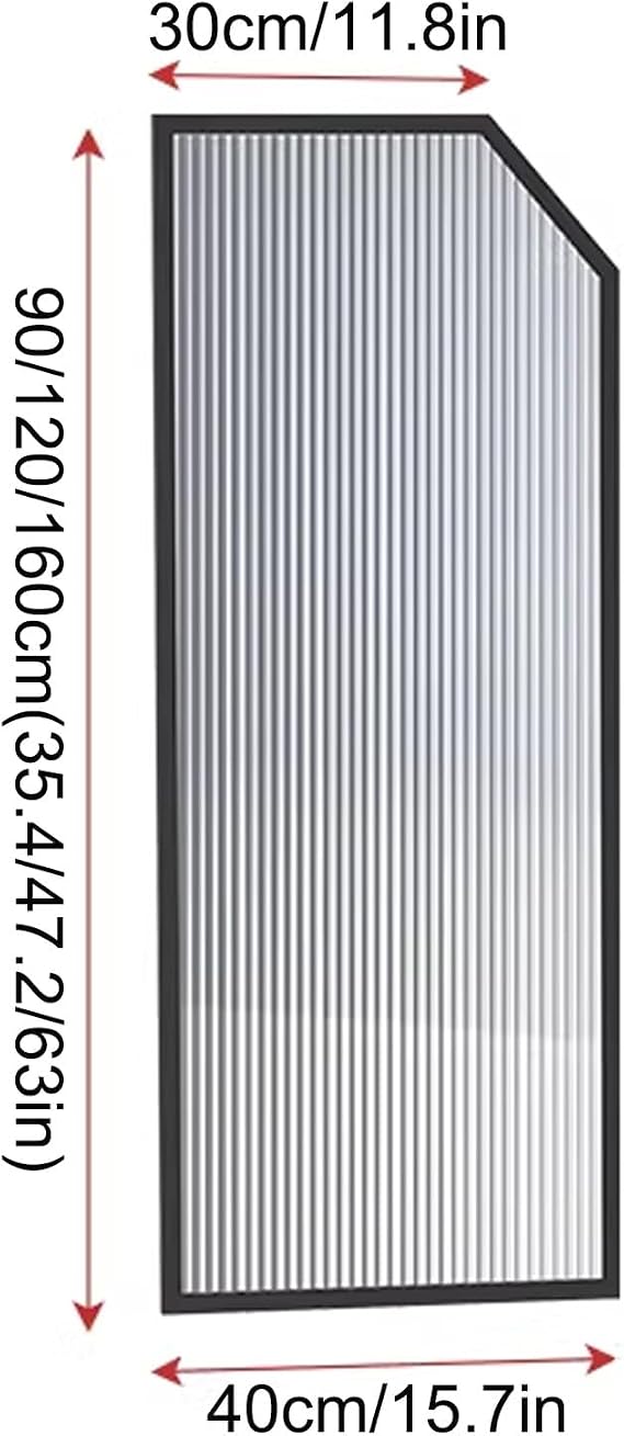 Toilet partition baffle, Changhong glass urinal partition, with stainless steel bracket, wall-mounted, space-saving, 160cm high, suitable for any decoration style or place (1 piece)(Black,120cm/47.2in