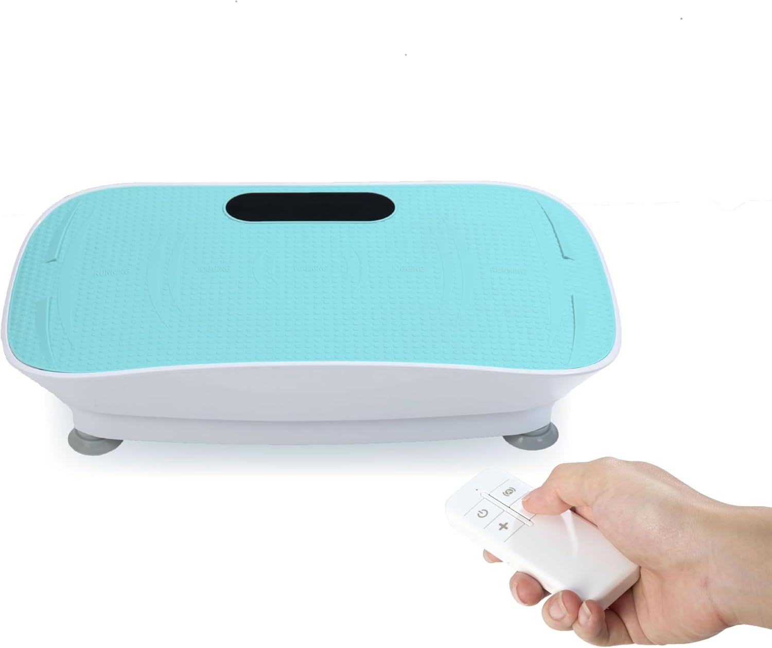 Gecheer Silent Vibration Platform for Fitness & Massage - 10 Frequency Settings, Fat Burning, Weight Loss, Full Body Shaking Machine, Unisex, Blue