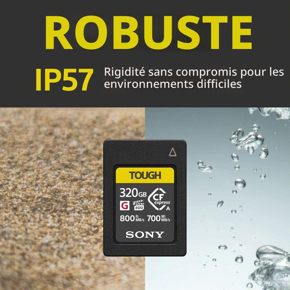 Sony 320GB CEA-G Series CF-Express Type A Memory Card | Provenance France. Emballage securisé. Livré avec Facture dont TVA.