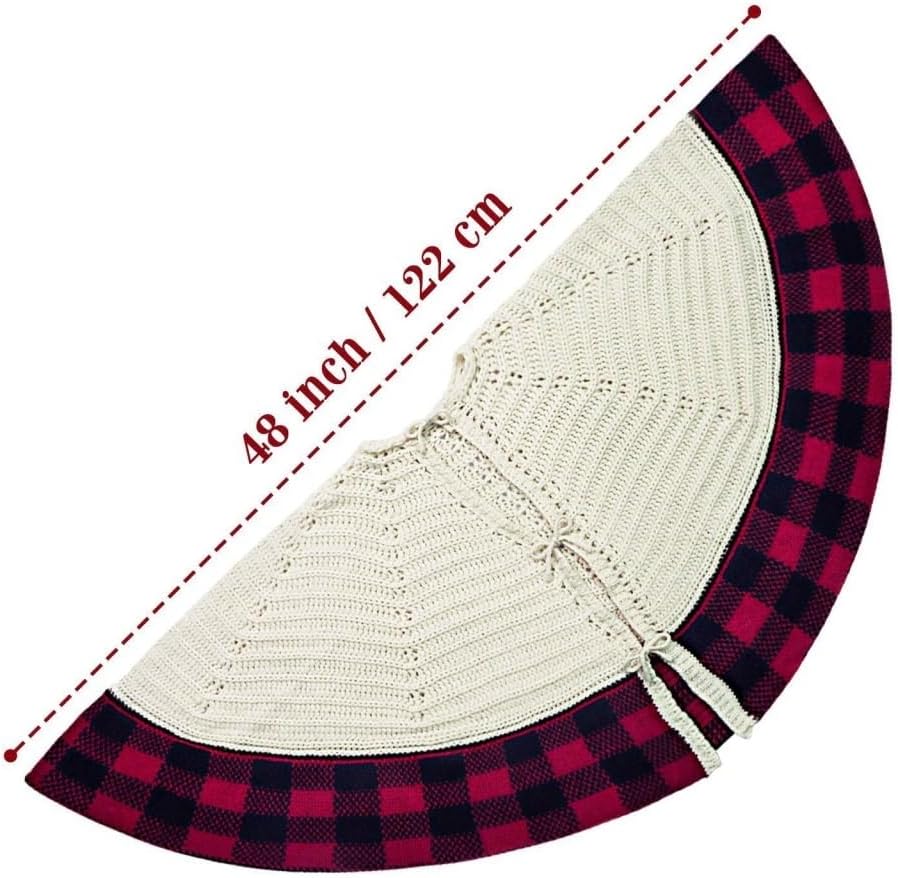 Tree Skirt Christmas Christmas Tree Skirt Christmas Decoration Knitted Tree Skirt Tree Bottom Apron Christmas Tree Skirt Decoration Christmas Tree Skirts