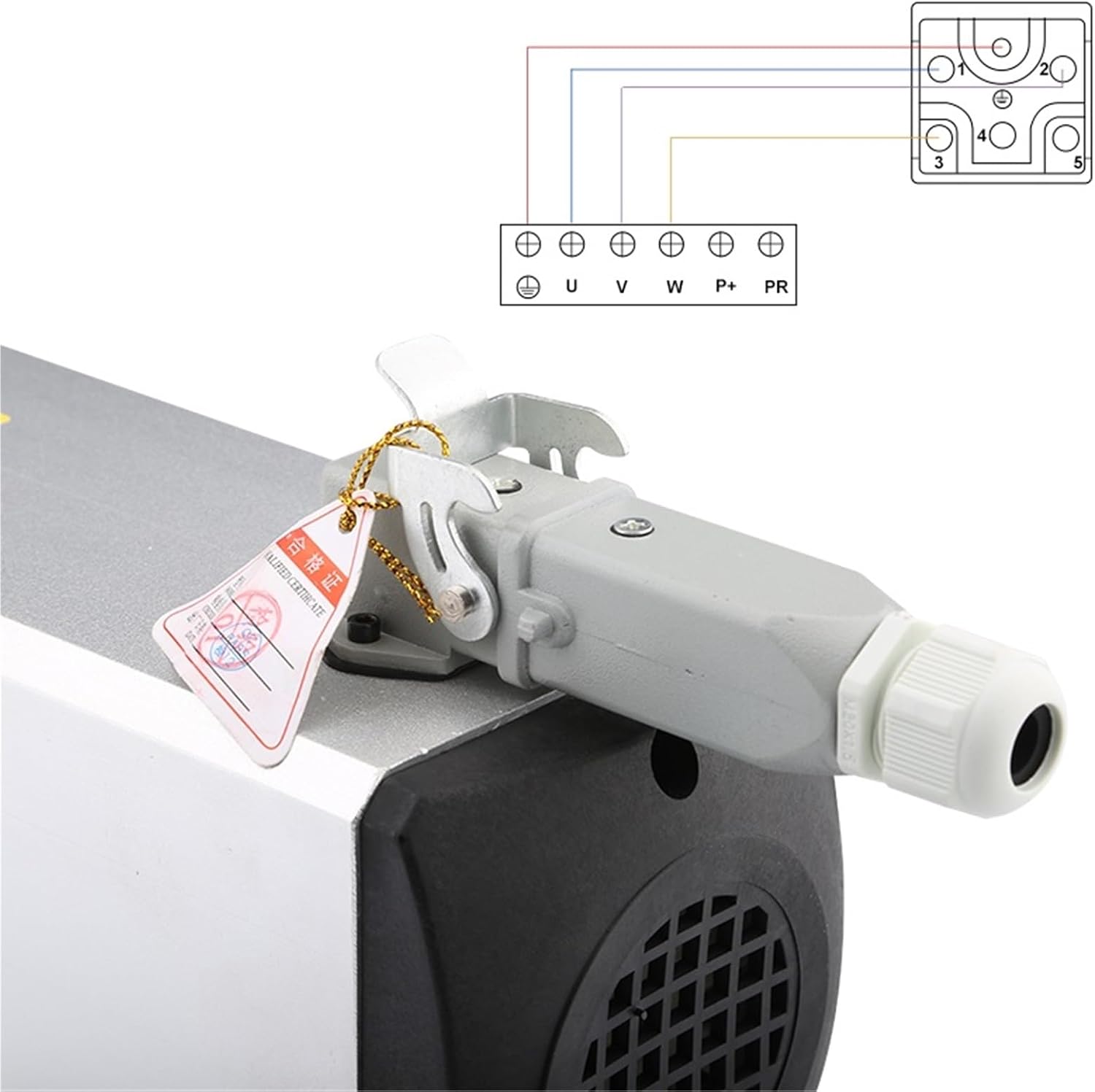 4.5KW 220v/380v Square Air Cooled ER25 Chuck 18000rpm Milling for Carving Wood Router(4.5kw 380V)