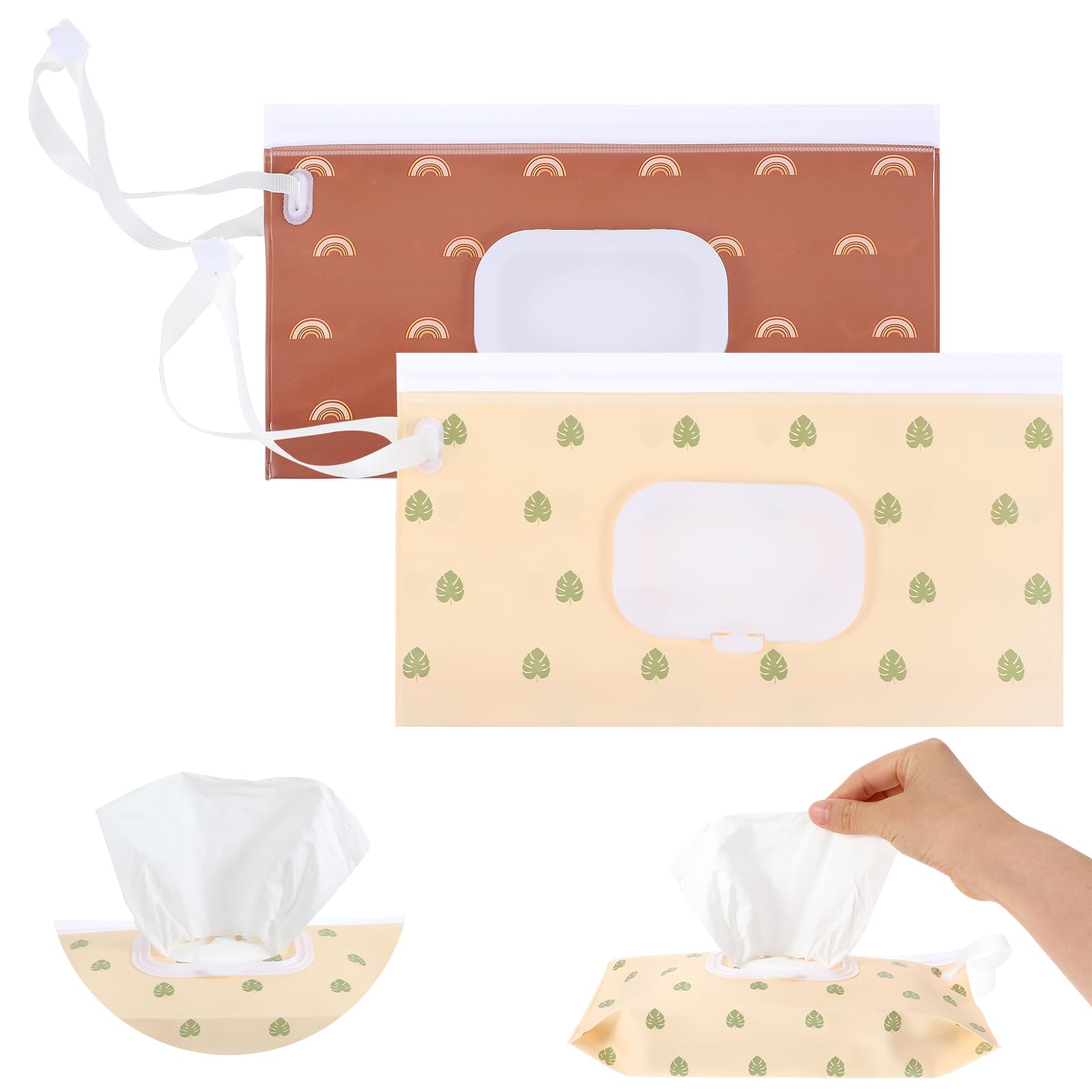 2 Pcs Extra Large Wet Wipe Bag, 10