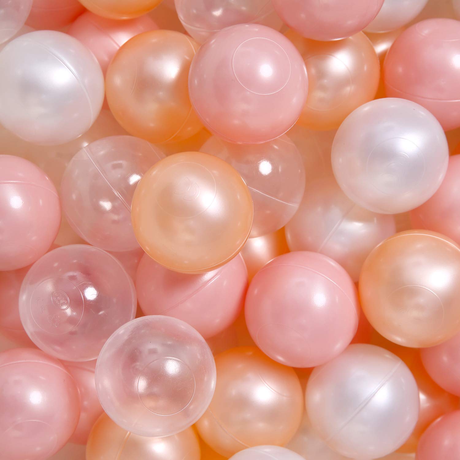 GOGOSO Ball Pit Balls for Toddler,Plastics Balls for Kids1 2 3 4 5 6 Baby Ballpit 50 100 200 300 400 500 1000