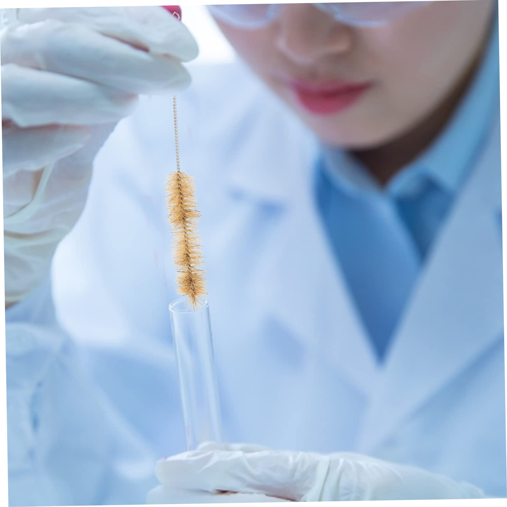 MOLUCKFU 10pcs Chemistry Experiment Bottle Brush Small Tubes Brush Pipette Tumbler Straws Straw Brush Tube Cleaners Sippy Cup Straw Drinking Straw Cleaning Brush Nylon Tube Brush Bristle