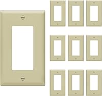 Vista 16 de ENERLITES Interruptor de luz decorativo o placa de pared para toma de receptáculo, sobre-tamaño de 1 banda 5.5" x 3.5", policarbonato termoplástico