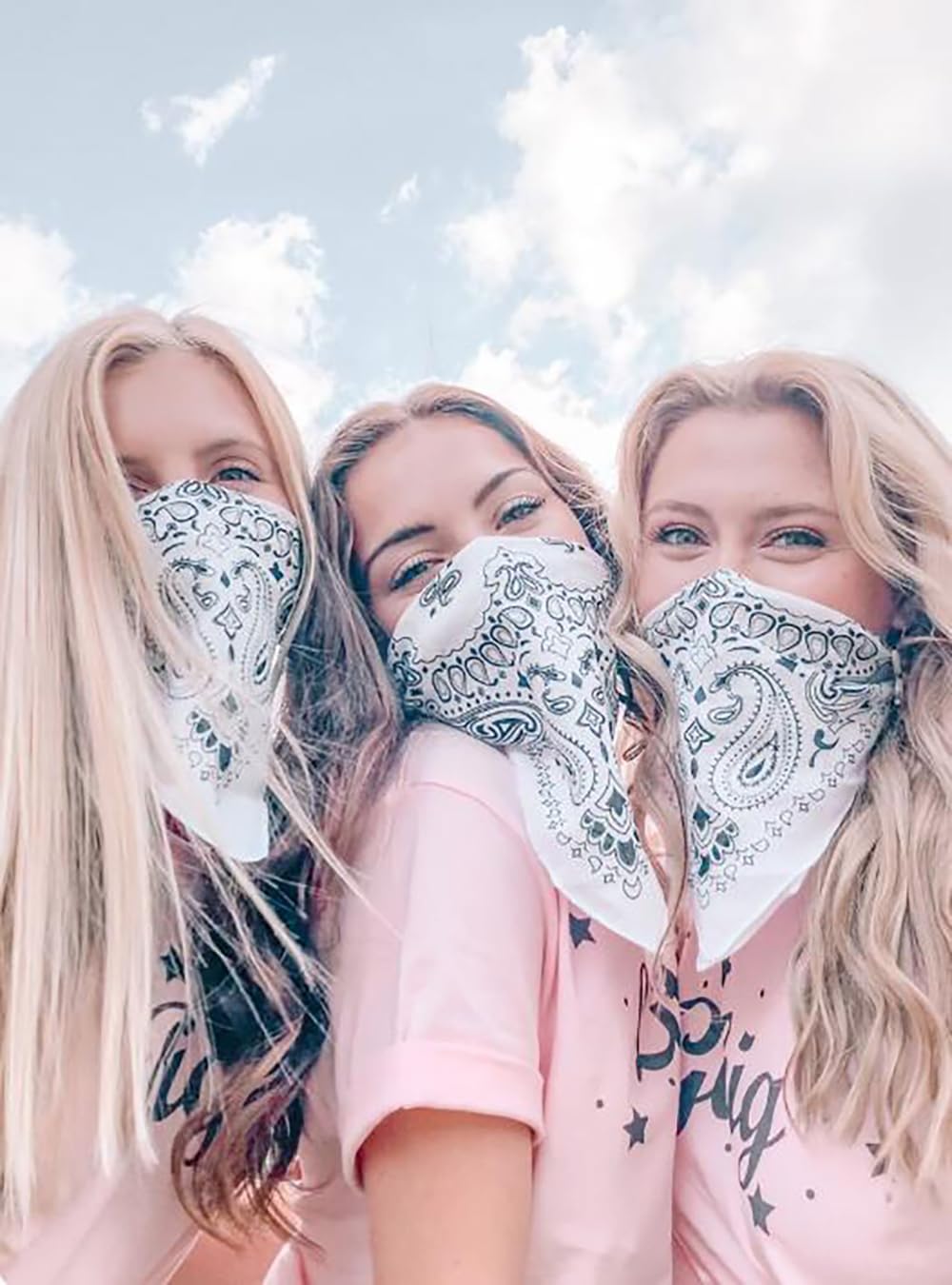 2 Pack Types of Paisley Pattern Bandanas, 22x22 Inches Cotton Bandanas Handkerchief Face Mask for Men & Women