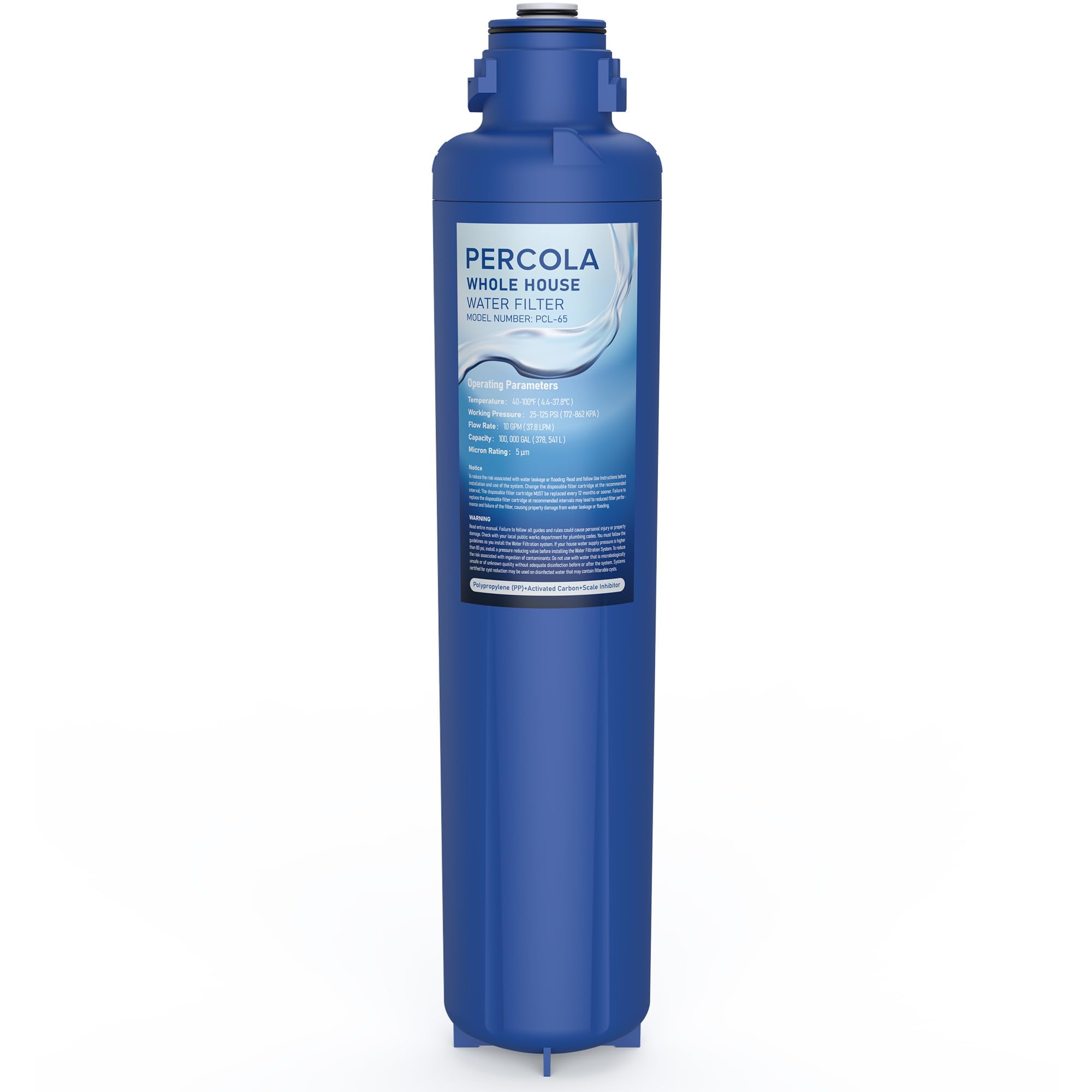 AP917HD-S Water Filter, Compatible with Aqua-Pure® AP917HD-S Whole House Sediment/CTO Filter Cartridge for 3M® Aqua-Pure® AP904 System, W/Scale Inhibitor (1 Pack)