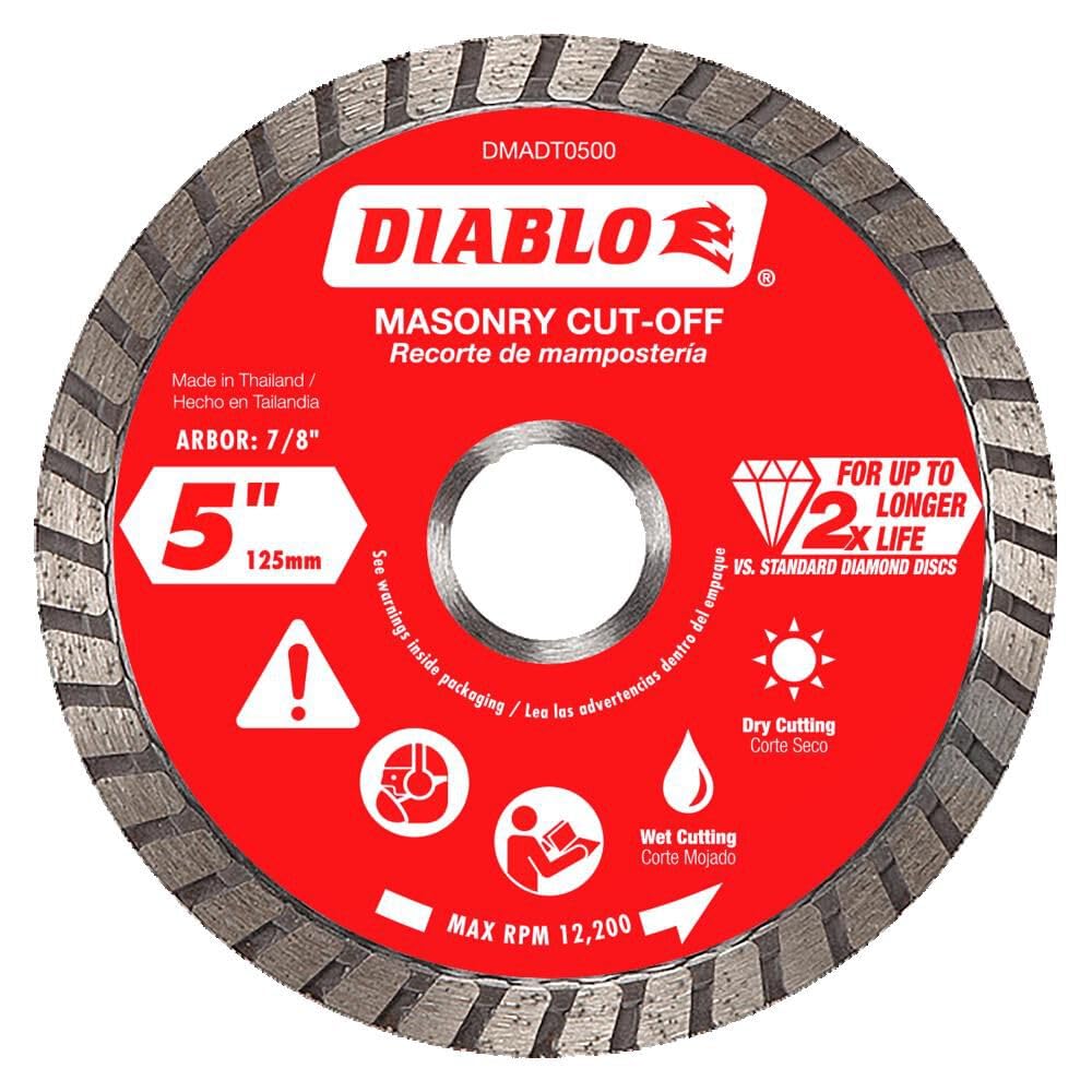Amazon.com: Diablo Diamond Turbo Masonry Cut - Off Disc - Ideal