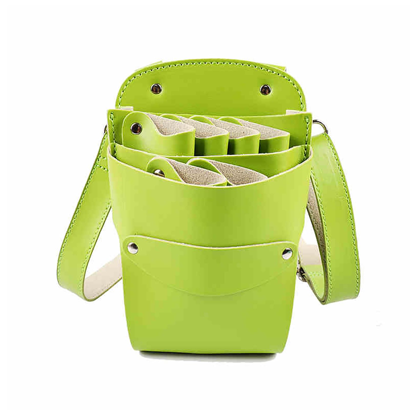 vrfvsdasAAS Hairdressing Tools Waist Bag, Barber Scissor Comb Holster Waist Belt, Bag for Hairdressing Salon Shear Holder Case(Green)