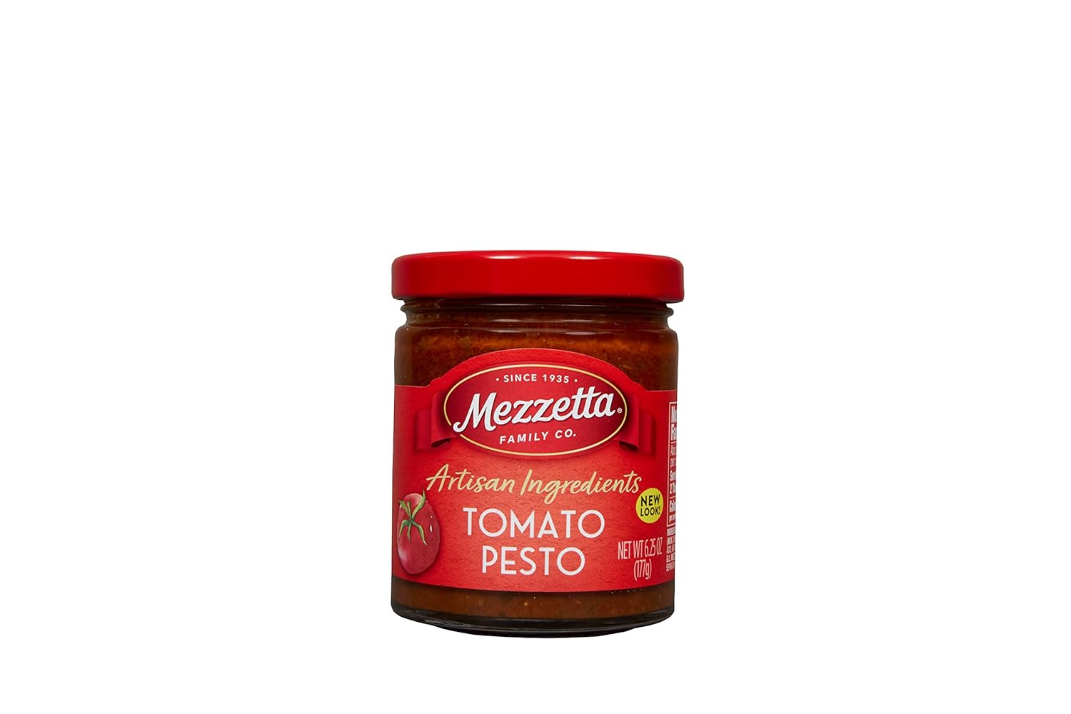 Mezzetta Artisan Ingredients Tomato Pesto 6.25 Ounce Jar - Sun-Dried Tomatoes & Extra Virgin Olive Oil with Parmesan, Pine Nuts & Fresh Basil - Perfect Pesto Sauce for Pasta - Rich Flavor (Pack of 6)