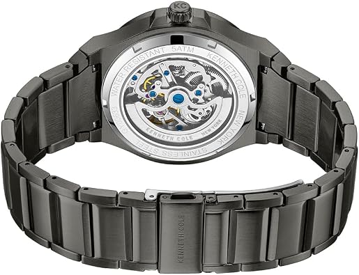 Kenneth Cole New York Men's Watch - Luxury, Stainless Steel, Automatic Self-Winding, Water-Resistant, Single Layer- Dial Type, Sleek Design Analog Watch for Men